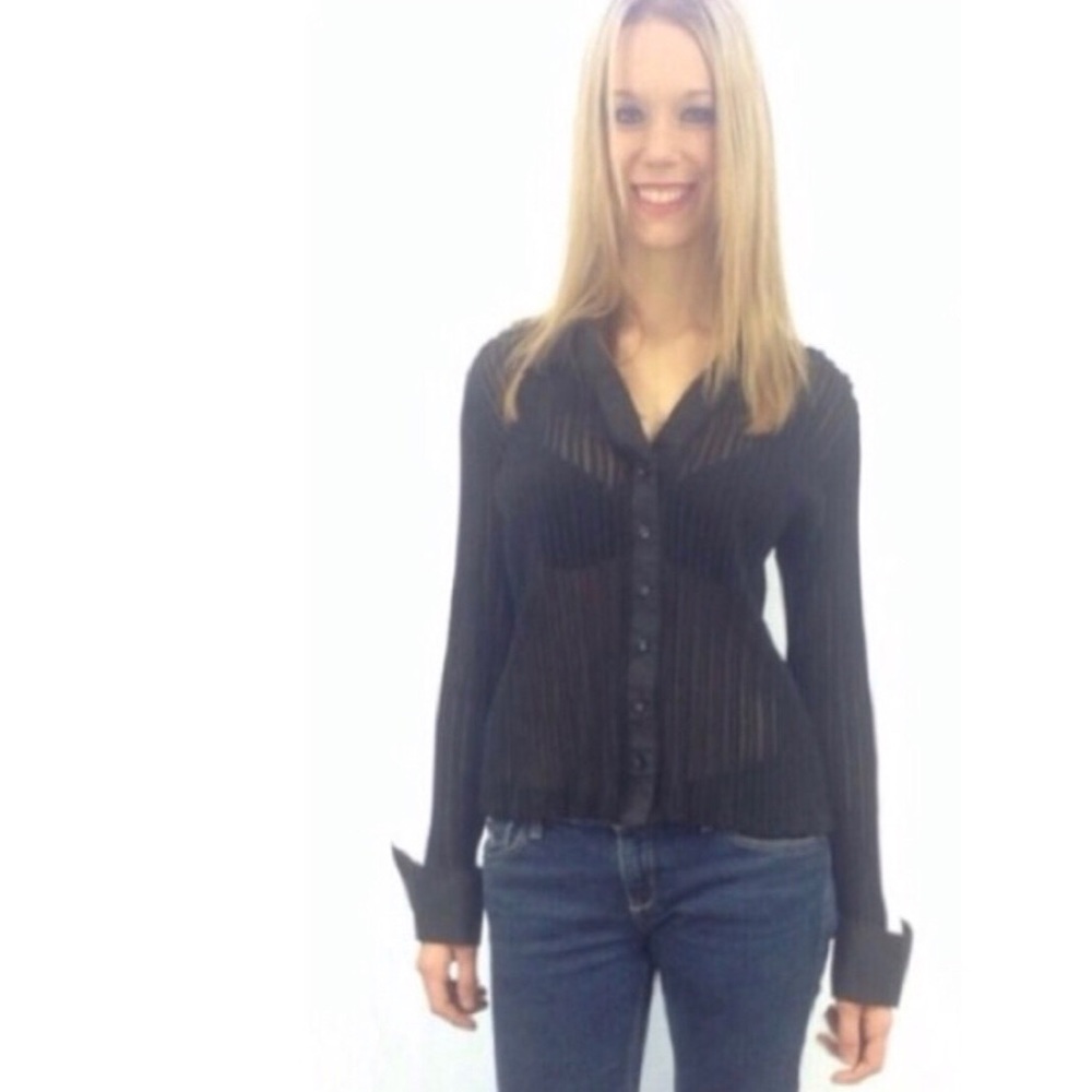 Sexy black button down!